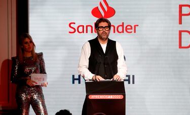 Vicente Jiménez, director de Diario AS, durante su intervención en la apertura de los Premios AS del deporte.