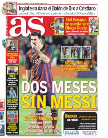 Las portadas de AS de noviembre