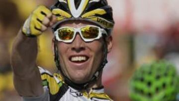 <b>CUATRO.</b> Cavendish suma ya cuatro triunfos de etapa en el presente Tour.