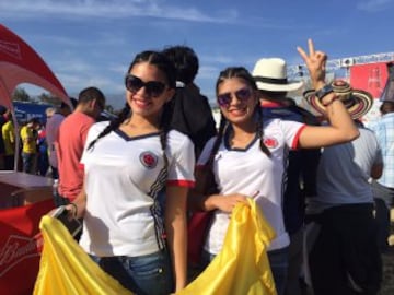 Imágenes de hinchas Colombia - Paraguay en Copa América