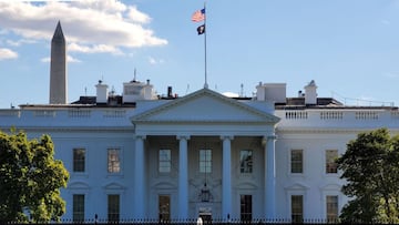 The White House is seen in Washington, DC on November 3, 2021.