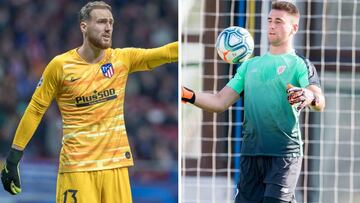 Oblak y Unai Simón.