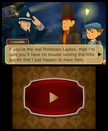 Captura de pantalla - El Profesor Layton vs. Phoenix Wright: Ace Attorney (3DS)