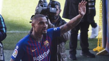 Boateng el d&iacute;a de su presentaci&oacute;n con el Barcelona
 
 
 
 