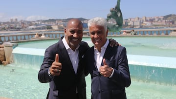 Deportivo de La Coruña Mauro Silva y Bebeto en A Coruña