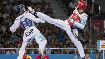 El taekwondista español Jesús Tortosa lucha en una imagen de archivo.