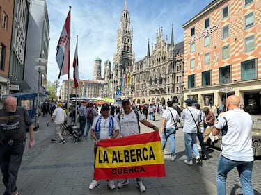 Las peñas madridistas invadieron Múnich