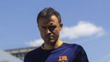 Luis Enrique, técnico del Barcelona.