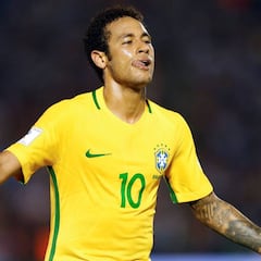 Show de Neymar y Paulinho en la remontada en Uruguay