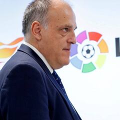 Tebas espera que el 11 de junio arranque LaLiga con un partido para toda España
