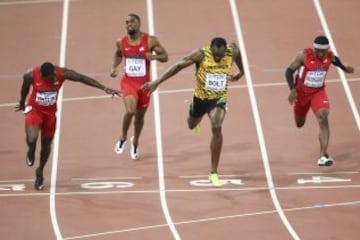 Victoria de Usain Bolt en la final de 100m del Mundial de Atletismo de Pekín 2015.