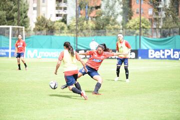 Las dirigidas por Carlos Paniagua iniciaron sus entrenamientos en la Sede Deportiva de la Federación Colombiana de Fútbol en Bogotá.