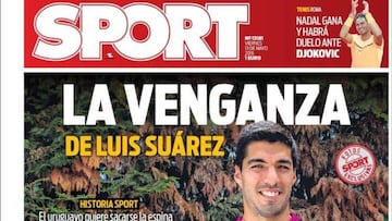 Portada del Diario Sport del día 13 de mayo de 2016.