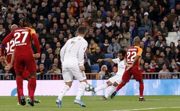 Repiten los mismos protagonistas del primer gol del Real Madrid. Marcelo asiste y Rodrygo marca. Conexi¨®n brasile?a.