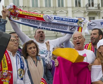 Ambiente previo en Tallín antes de la final de la Supercopa