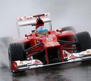 Alonso vuelve a la pole en la lluvia de Silverstone
