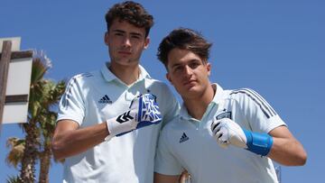 Ferr&aacute;n Qetglas y Nono, porteros de la Sub-17.