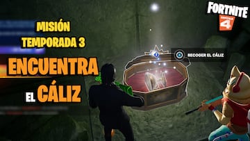 fortnite capitulo 4 temporada 3 tierras salvajes encuentra el caliz usando el mapa de aura