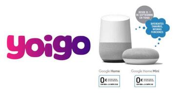 20 modelos de móviles gratis, líneas, altavoces Google Home y gigas que puedes llevarte con Yoigo