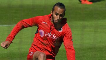 Mario Ortiz, en un entrenamiento.