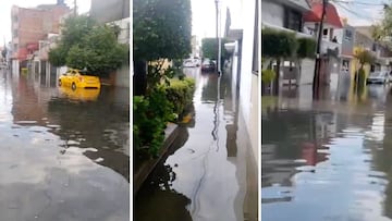 VIDEO | Así se ven las inundaciones causadas por las fuertes lluvias en San Juan de Aragón, Nezahualcóyotl