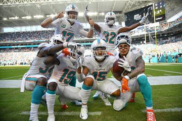 El quarterback de los Dolphins ha encabezado bien a la ofensiva de Miami (26.16)