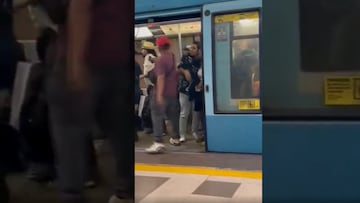 Terror en el Metro de Santiago: delincuente amenaza con pistola a pasajeros