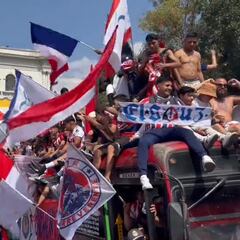 Vídeo: Así fue la caravana de la afición de Chivas para llegar al Akron