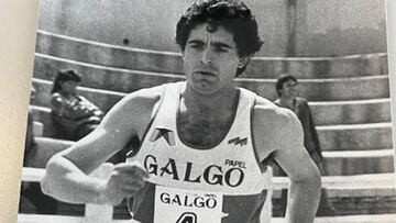 El atleta Santiago Llorente, durante una competición.