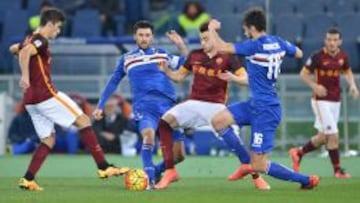 El Roma supera a la Sampdoria pero termina pidiendo la hora