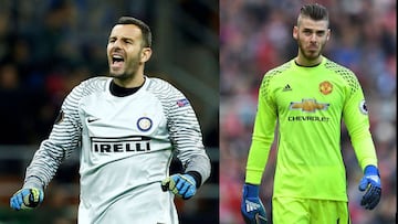 El United no confía en que siga De Gea y piensa en Handanovic