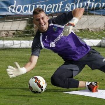 VUELVE A SONREIR. Guaita será de nuevo el portero del Getafe tras mes y medio de baja.