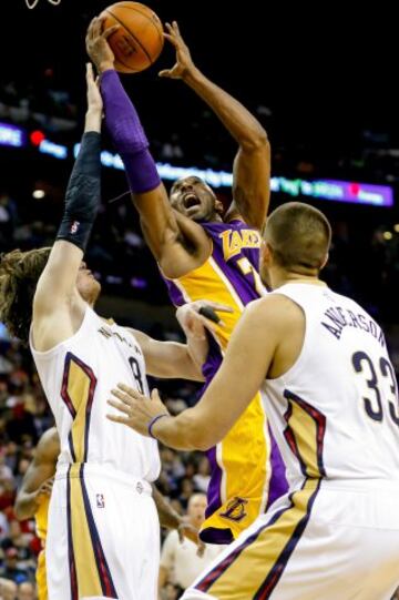 Kobe sigue anotando mucho pero los Lakers siguen perdiendo. Ante los Pelicans, de forma muy clara.