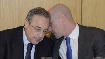 Florentino, junto a Rubiales.