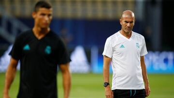 Zinedine Zidane: "Cristiano está para jugar la Supercopa"