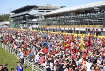 Gran ambiente en el circuito de Monza.
