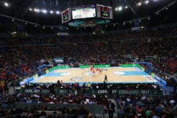 Gran ambiente en el Buesa Arena. 