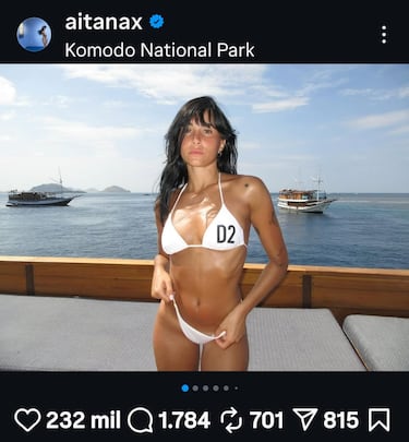 Aitana incendia las redes con su último posado en bikini