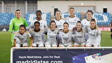07/01/24 FUTBOL FEMENINO
PARTIDO PRIMERA DIVISION IBERDROLA LIGAF
REAL MADRID FEMENINO - MADRID CFF
ONCE FORMACION
