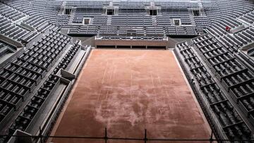 Imagen de la pista Philippe Chatrier, la pista central de Roland Garros.