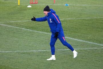 Simeone in today's session in Majadahonda.