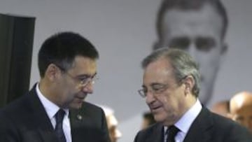 Josep María Bartomeu, con Florentino Pérez.