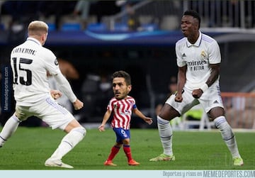 El baile de Vinicius en el Metropolitano: protagonista de los memes del derbi