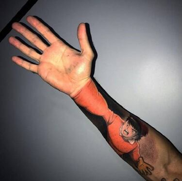 El sensacional tatuaje de los Supercampeones que se hizo el arquero Jorge Fatura Broun