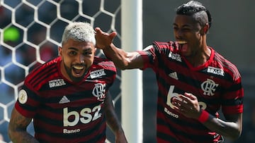 Bruno Henrique y Gabigol.