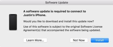 Cómo quitar el aviso de Actualizar tu iPhone al conectarlo a un Mac