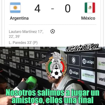 Los memes no perdonan a México tras ser goleado