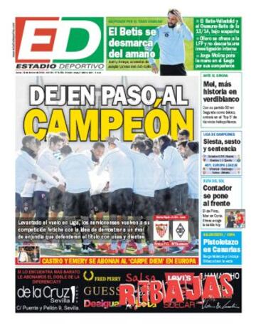 Portadas de la prensa deportiva