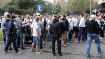 Los seguidores del Legia la lían en las calles de Madrid