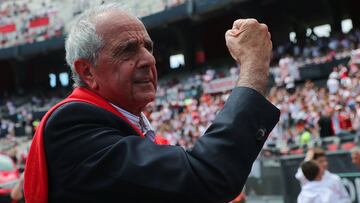 Soccer Football - Copa Libertadores Final - Second leg - River Plate v Boca Juniors - Antonio Vespucio Liberti Stadium, Buenos Aires, Argentina - November 24, 2018  River Plate's president Rodolfo D'Onofrio before the match  REUTERS/Marcos Brindicci